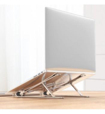 Laptop Stand, 7-Angles Adjustable,Aluminum-Sliver, Compatible with all Tablets/Laptops 10”-17.3”, Supports up to (40kg)