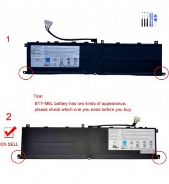 80.25Wh MSI BTY-M6L 2hole Battery