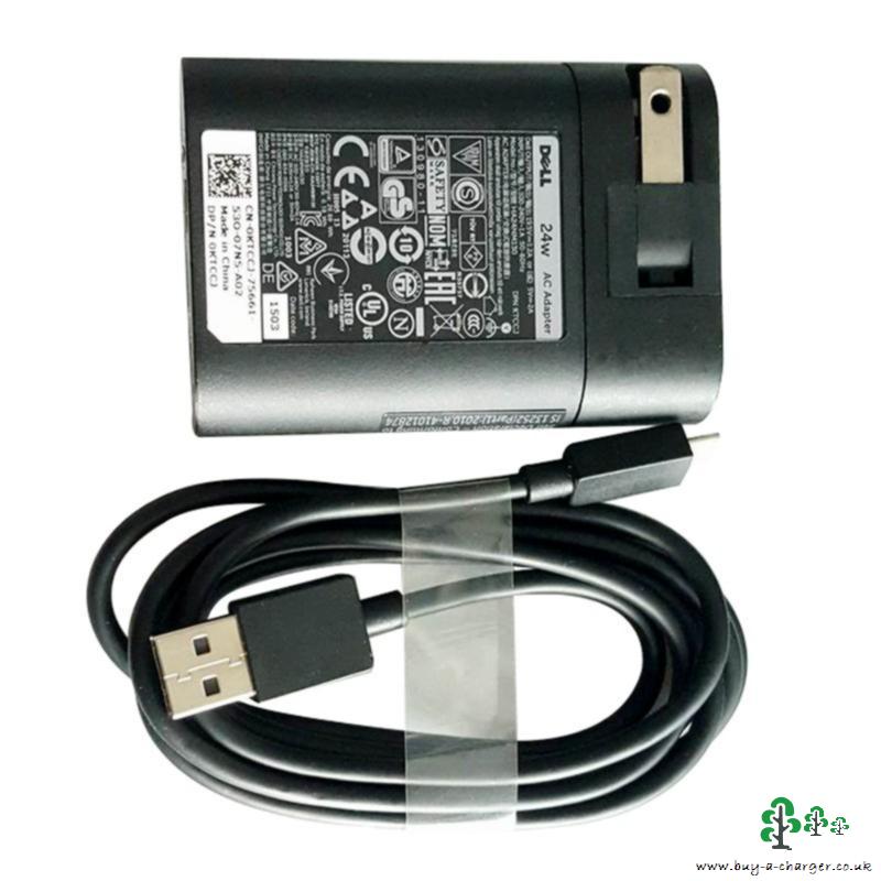 24W Dell Venue 11 Pro 5130-2172 5130-2341 Charger + Cord