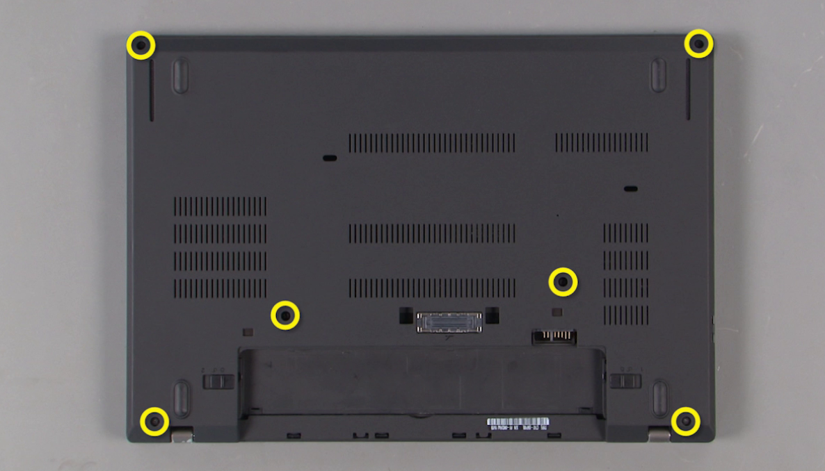 T480 bottom screws to loosen