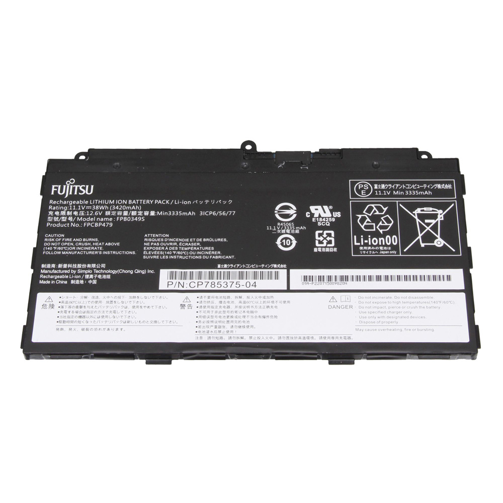 38Wh Fujitsu FPB0349S Battery