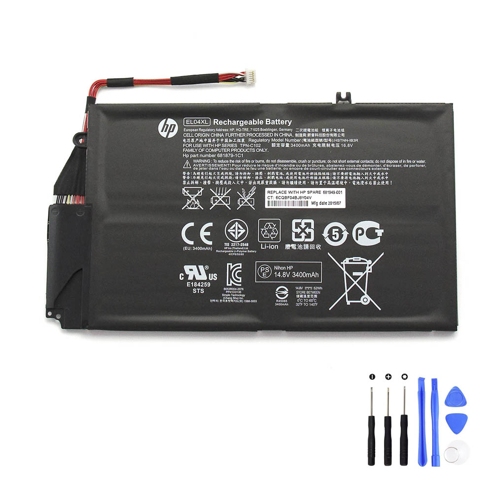 52Wh HP EL04XL Battery