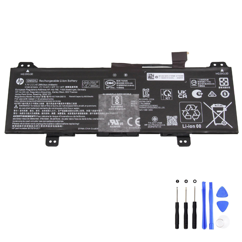 47.31Wh HP GM02XL Battery