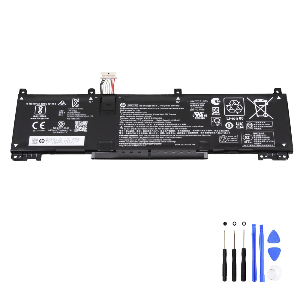 51.3Wh HP RH03XL Battery