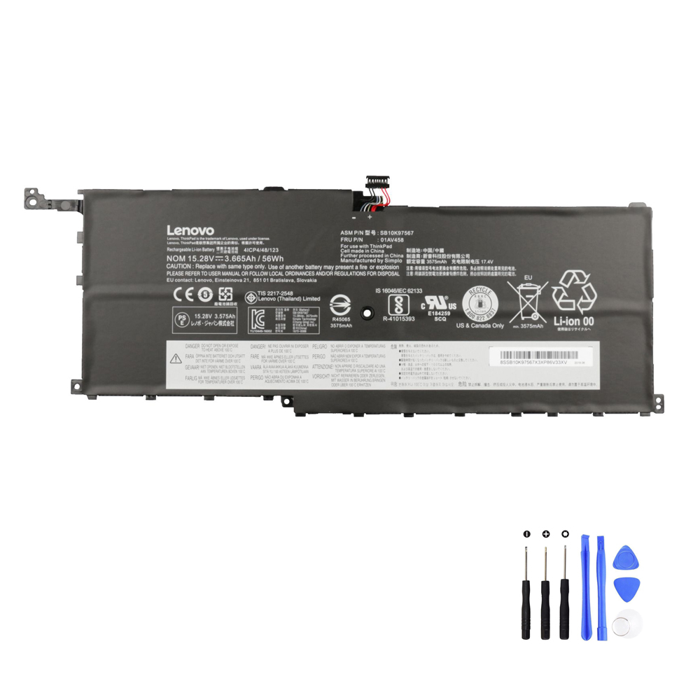 52Wh Lenovo 01AV458 Battery