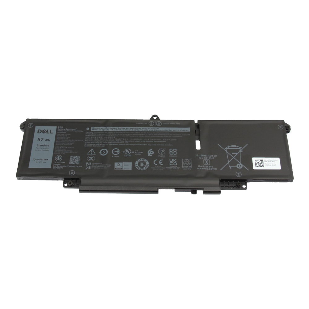 57Wh Dell 66DWX Battery