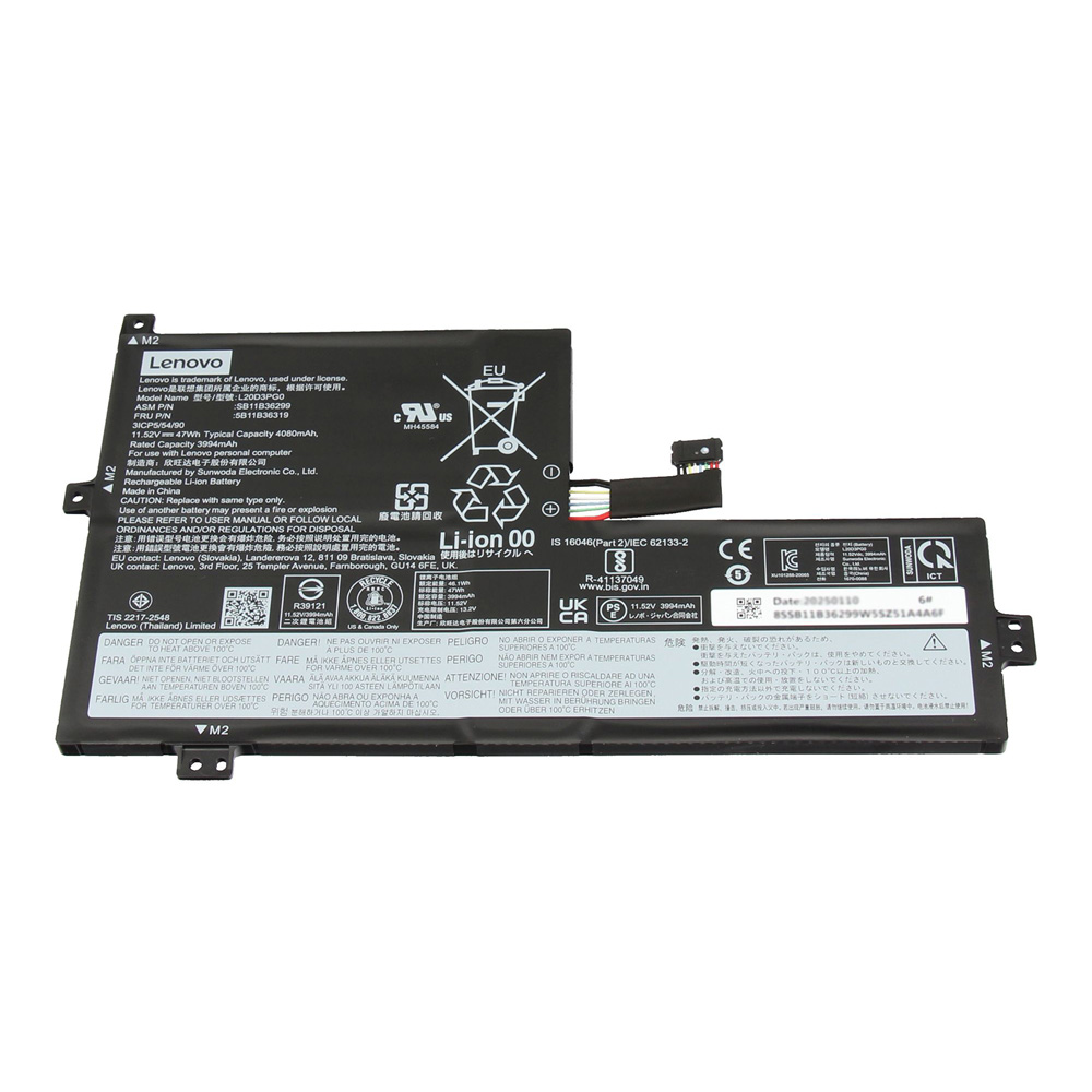 47Wh Lenovo L20D3PG0 Battery