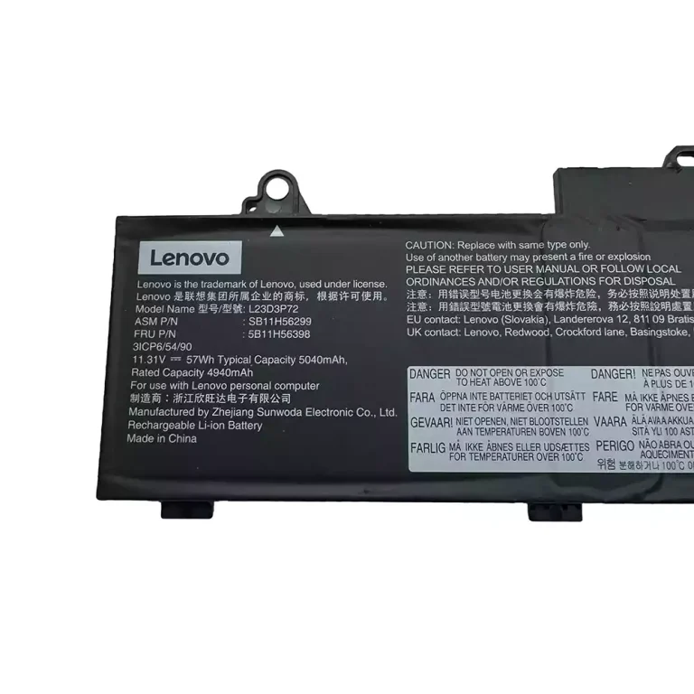 57Wh Lenovo L23D3P72 Battery - Image 2