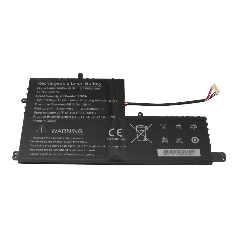 51.3Wh Medion U4861106PV-3S1P Battery