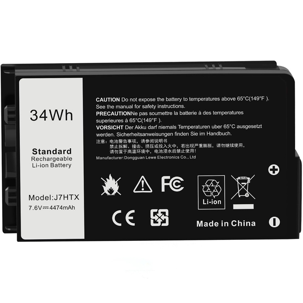 34Wh Replacement Battery for Dell J7HTX - Image 2