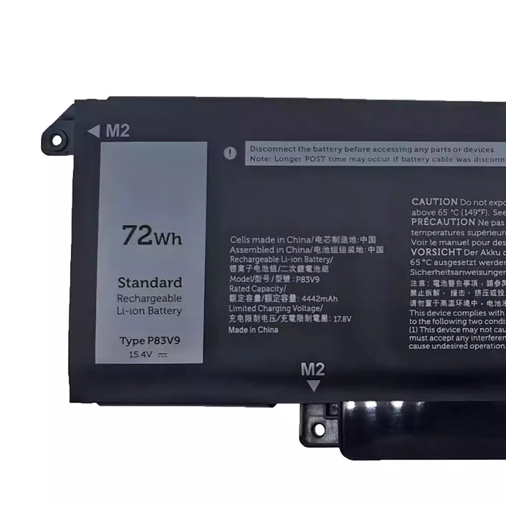 72Wh Replacement Battery for Dell P83V9 - Image 3