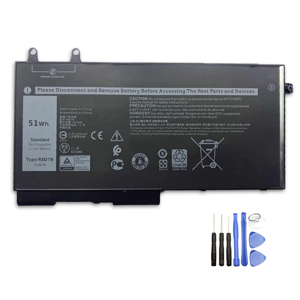 51Wh Replacement Battery for Dell R8D7N