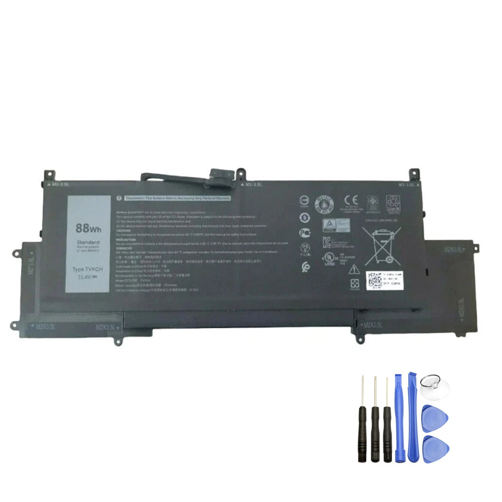 88Wh Replacement Battery for Dell TVKGH
