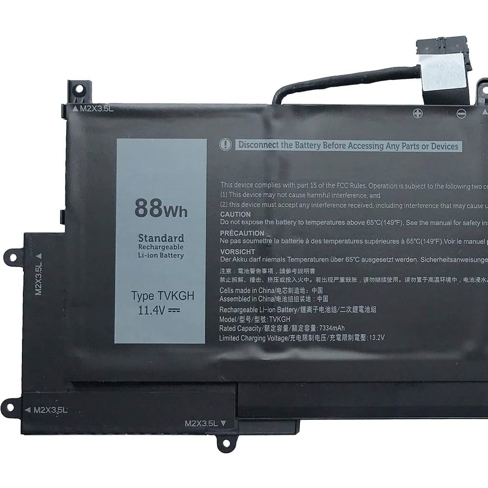 88Wh Replacement Battery for Dell TVKGH - Image 2