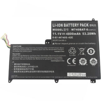53.28Wh Clevo W740BAT-6 Battery