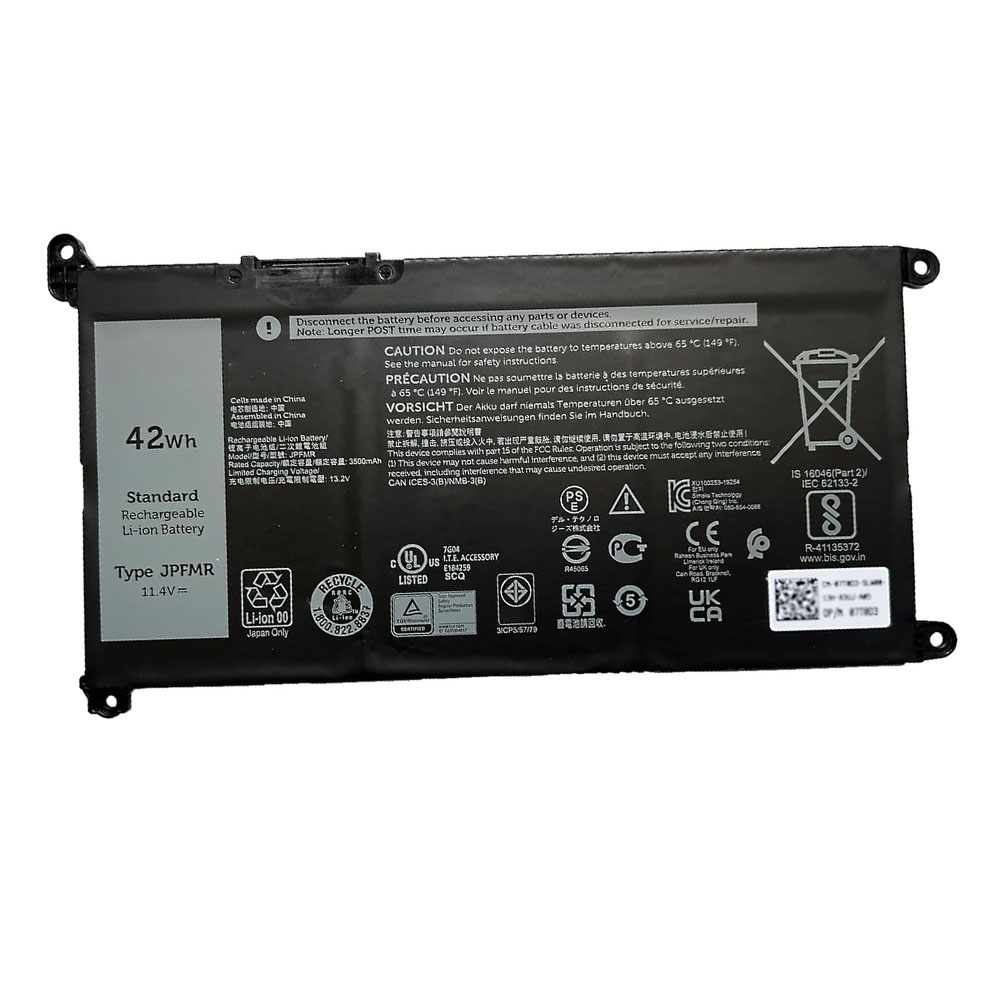 42Wh Replacement Battery for Dell JPFMR