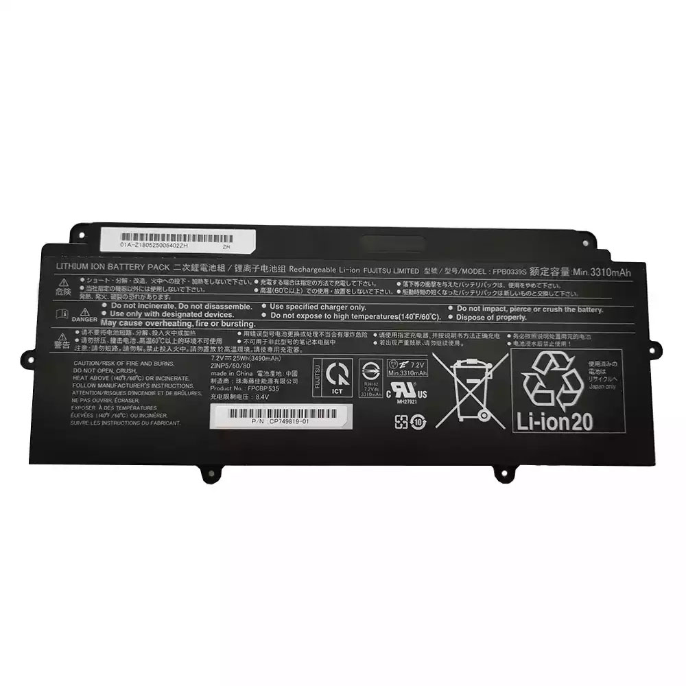 25Wh Fujitsu FPB0339S Battery