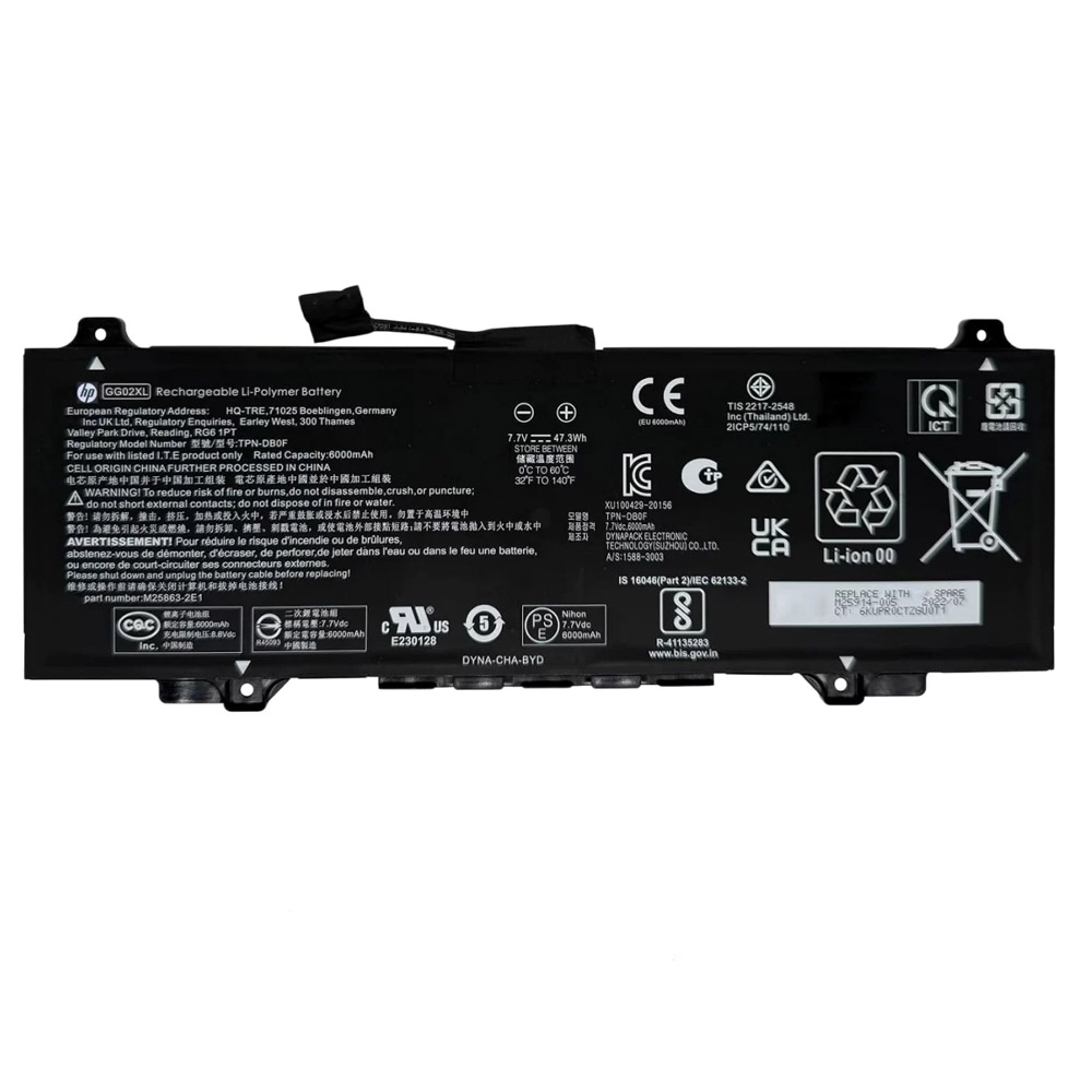 47.3Wh HP GG02XL Battery