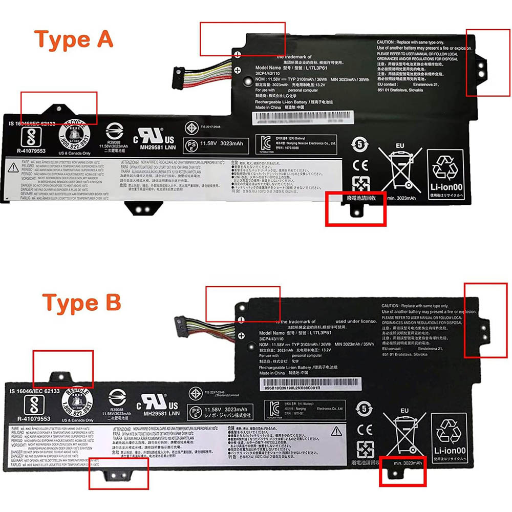 36Wh Lenovo L17M3P61 Type-A Battery - Image 2