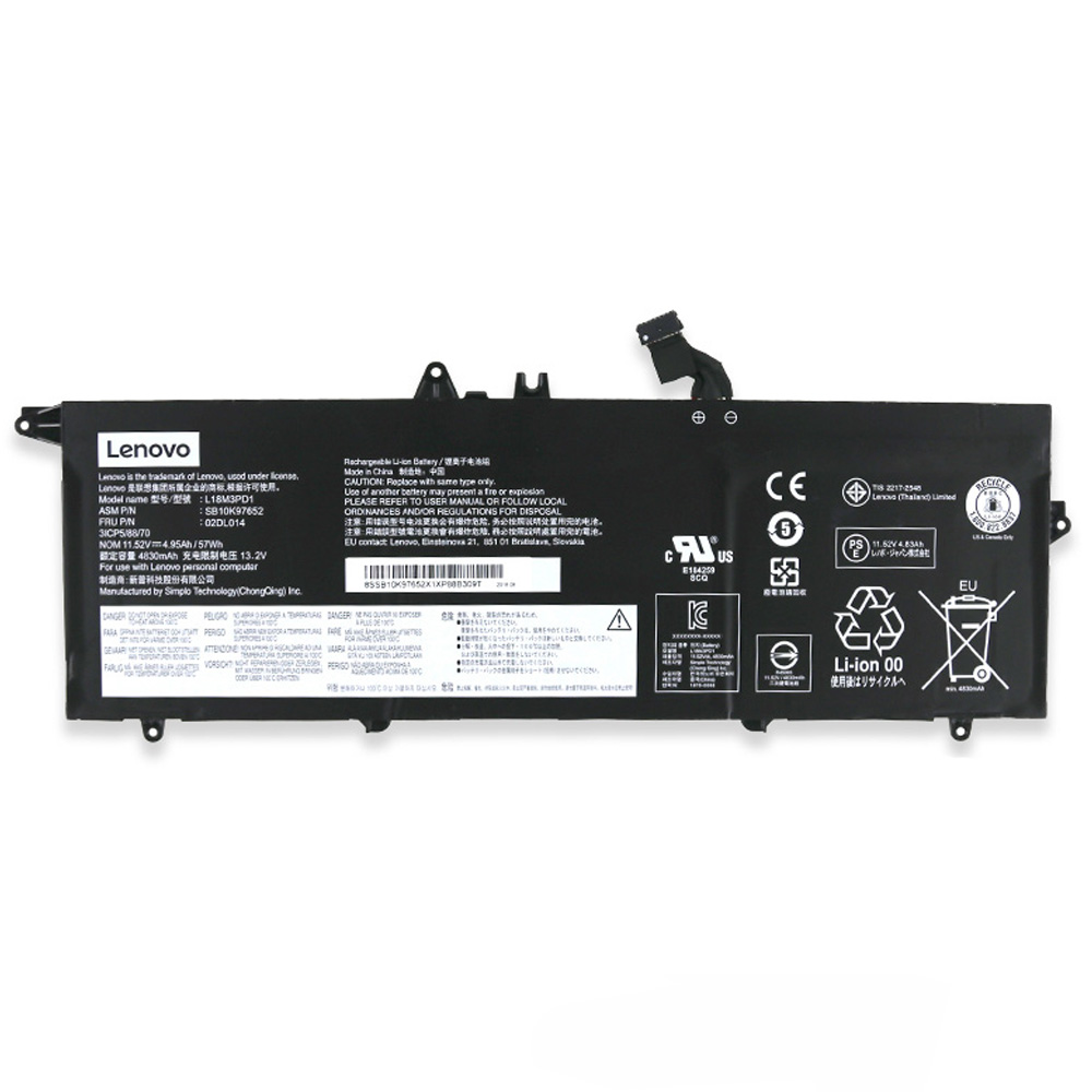 57Wh Lenovo L18M3PD1 Battery - Image 2