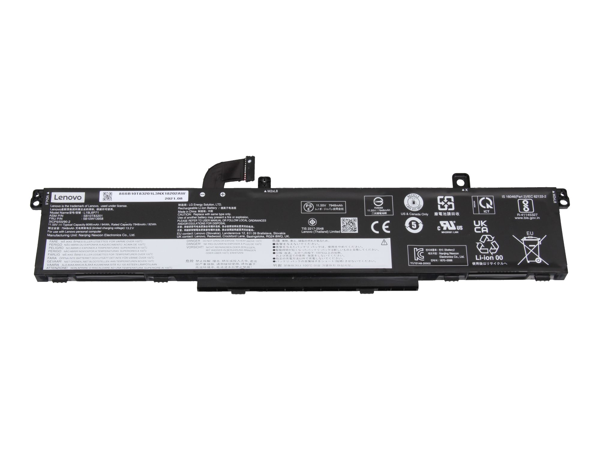 94Wh Lenovo L19C6P71 Battery