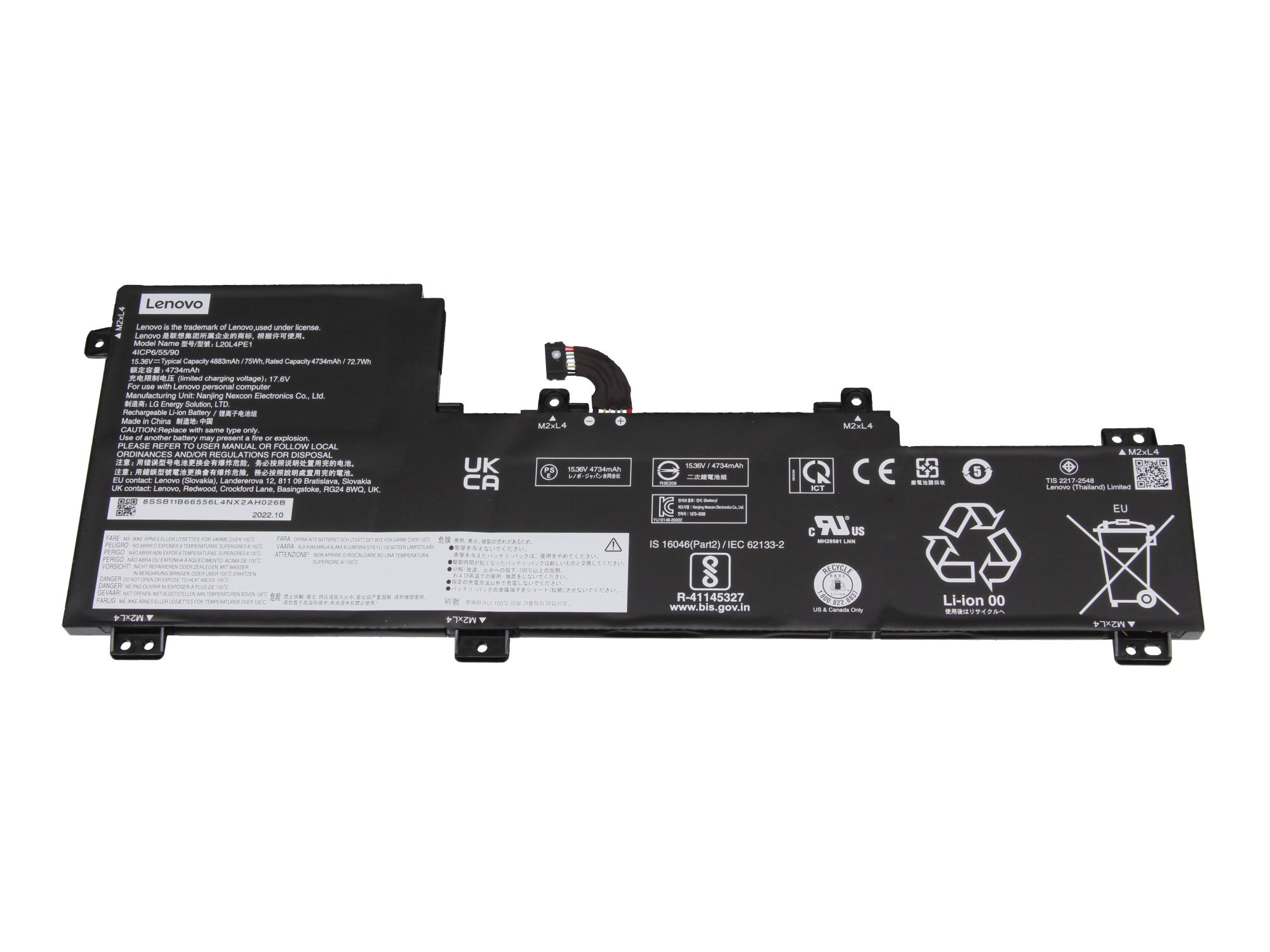 75Wh Lenovo L20C4PE1 Battery