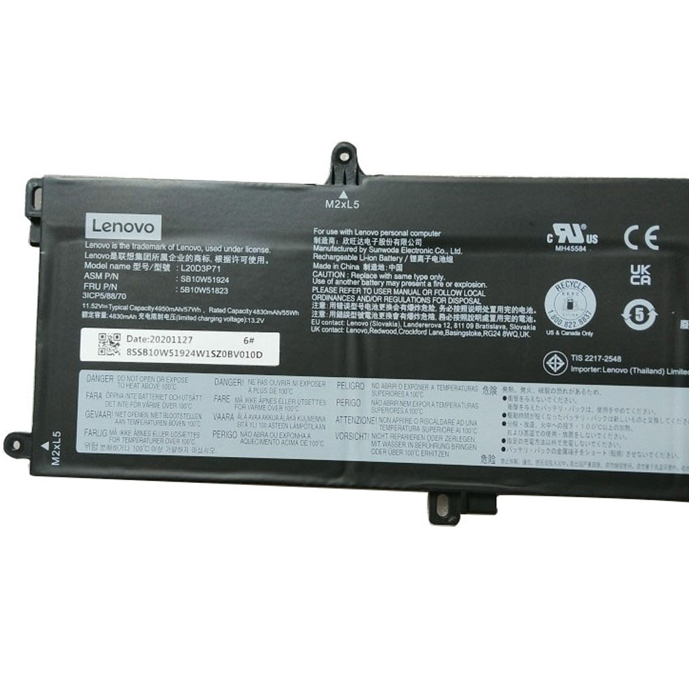 57Wh Lenovo L20D3P71 L18M3P71 Battery - Image 2