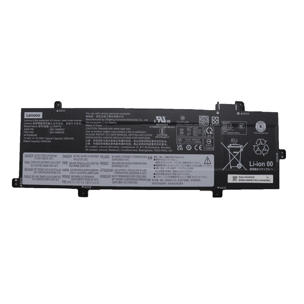 52.5Wh Lenovo L21D4P72 Battery