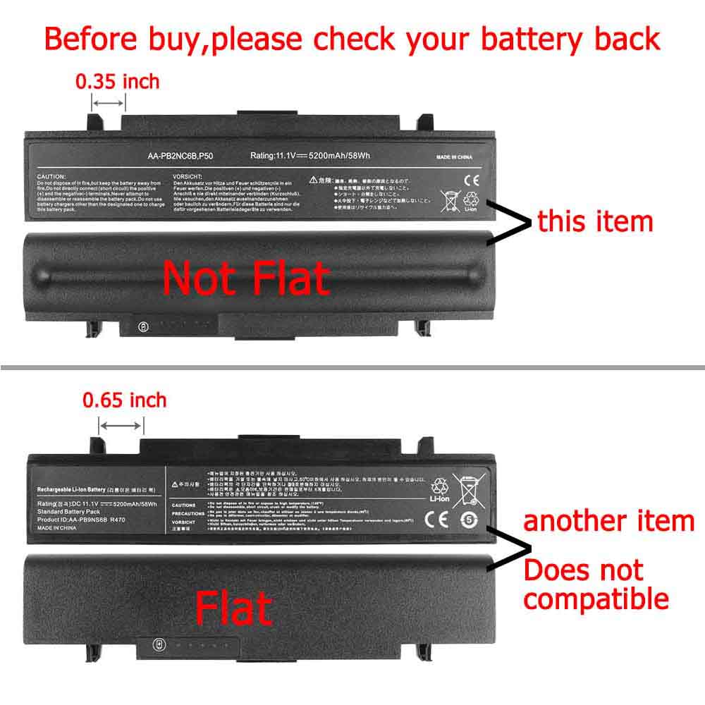 58Wh Samsung AA-PB4NC6B Battery - Image 2