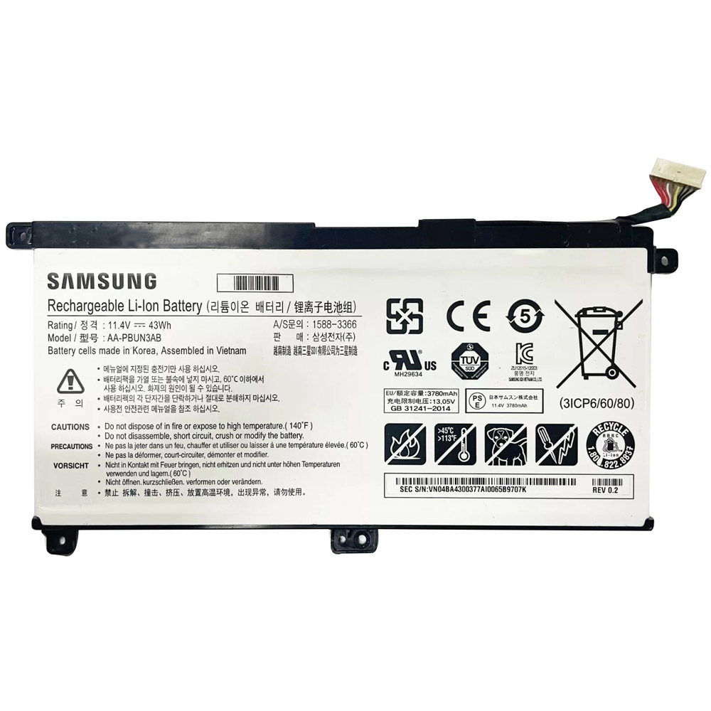 43Wh Samsung AA-PBUN3AB Battery
