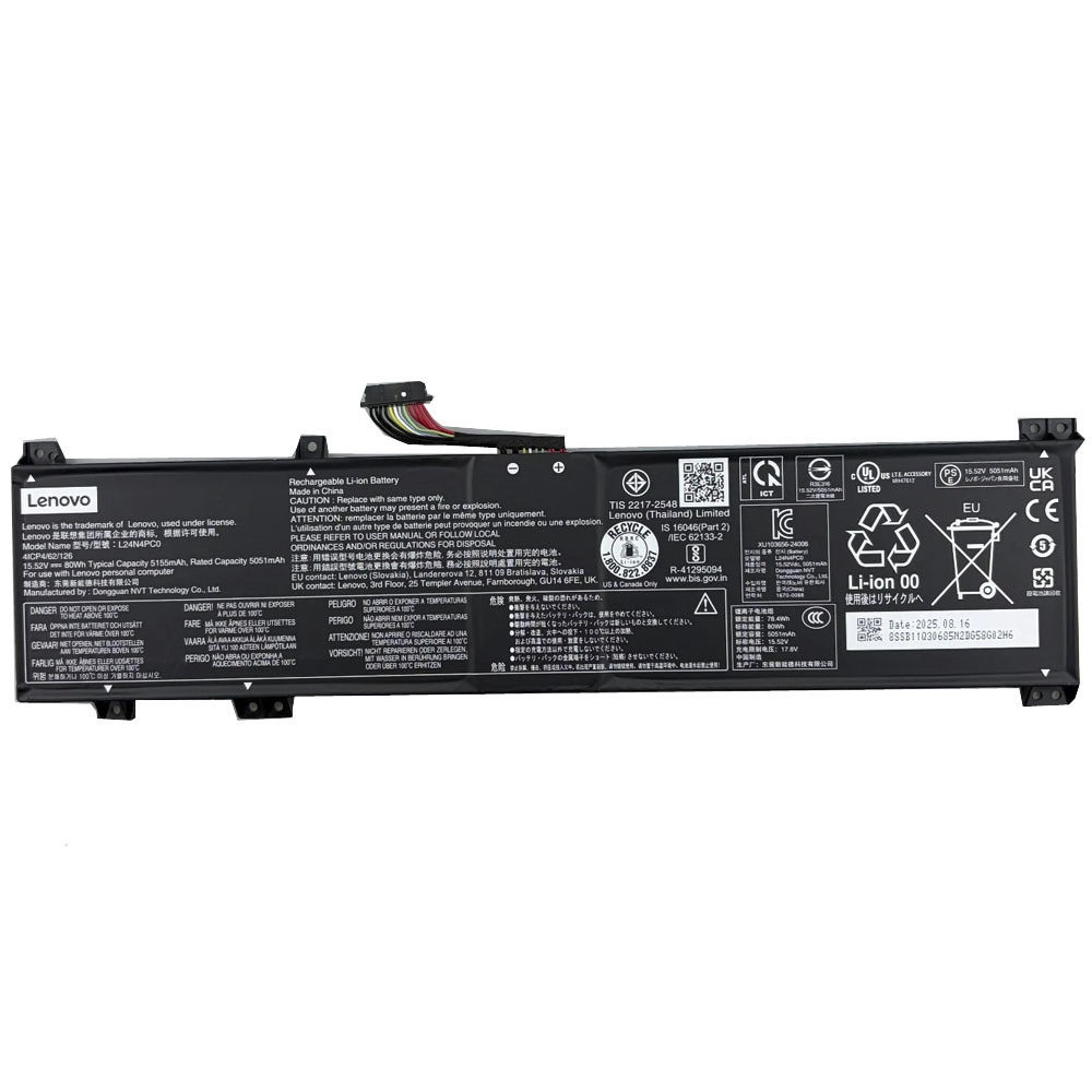 80Wh Lenovo L24B4PC0 Battery