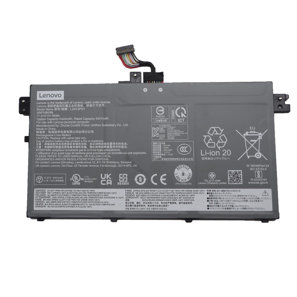 50Wh Lenovo L24X3PG1 Battery