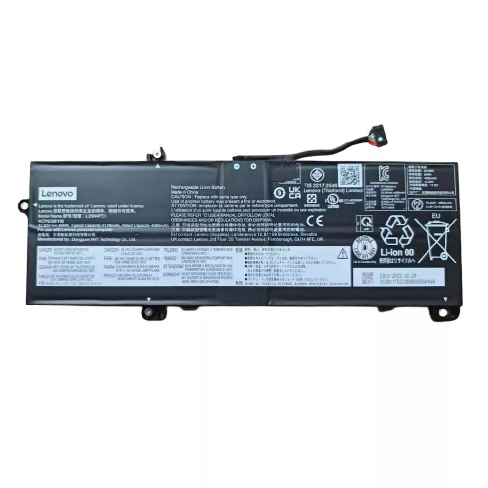 64Wh Lenovo L25D4PE1 Battery